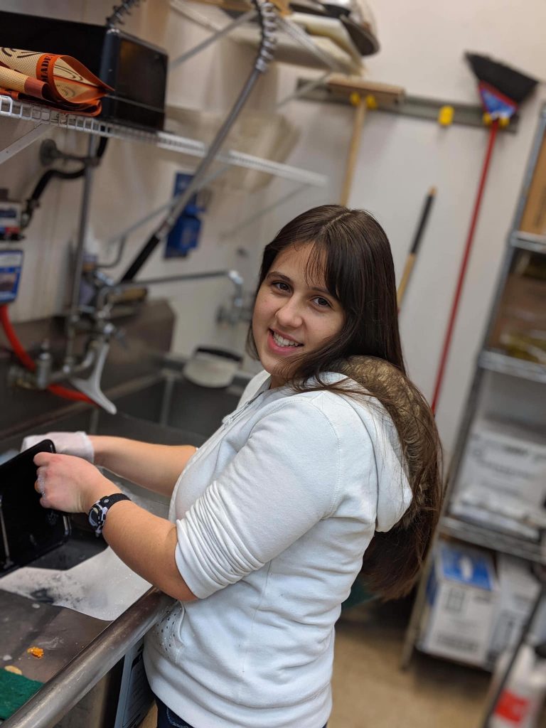 Océanne at a job placement